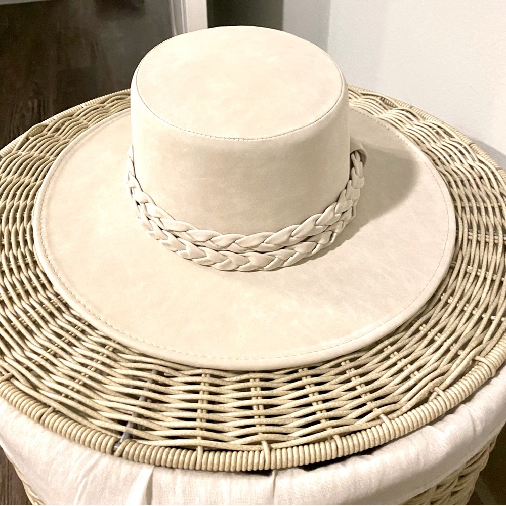 ASN Boater Suede Hat- Brand New -Tags attached